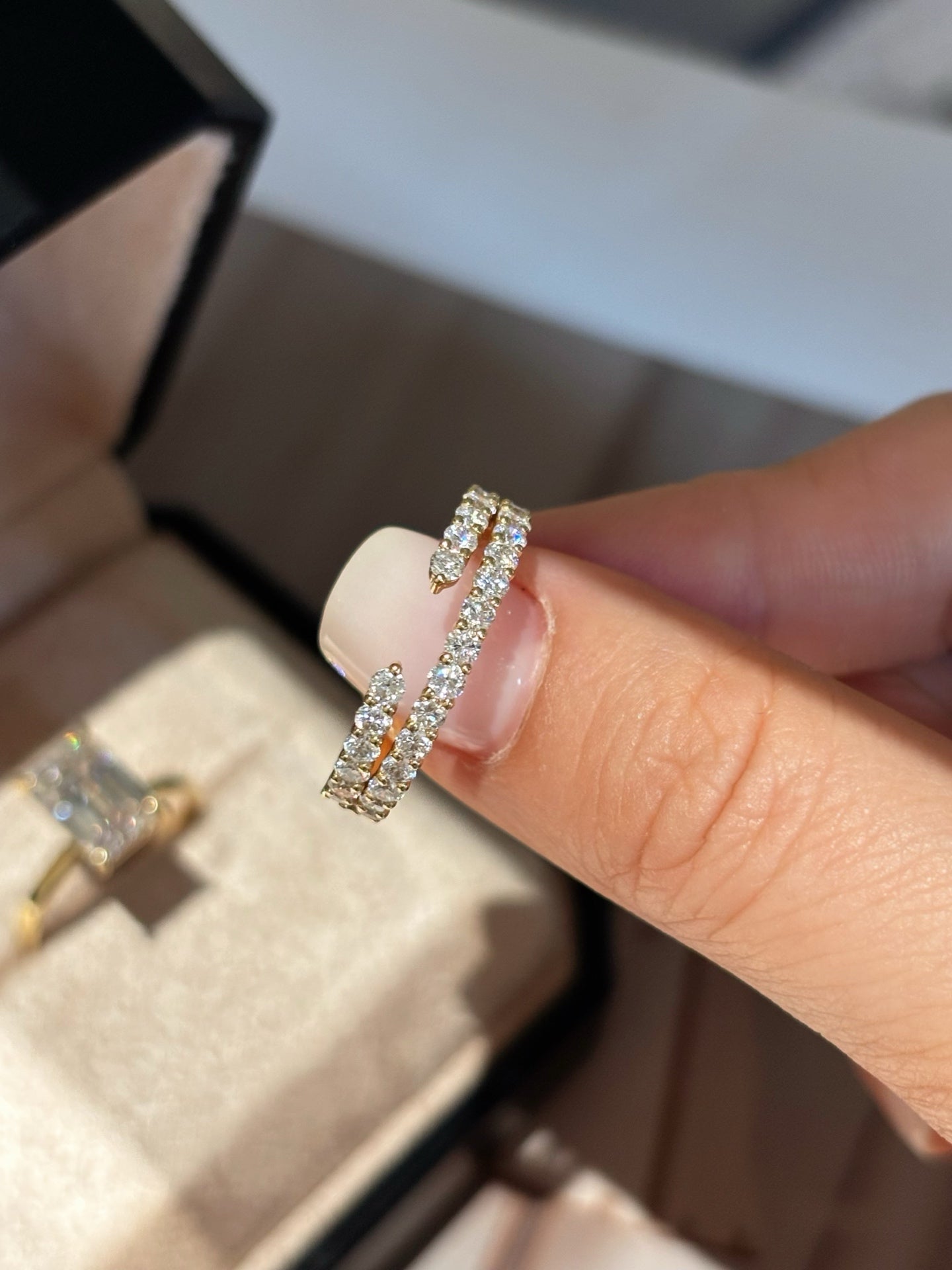 3.1ct Emerald Cut Lab Grown Diamond Ring | 18K Yellow Gold | D Color | Custom Made