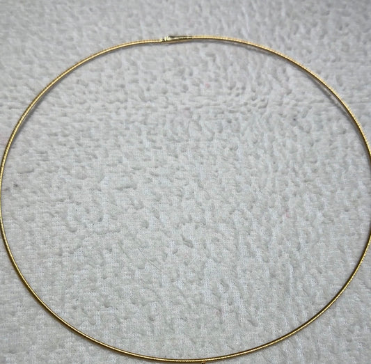 18K Gold Omega Chain 42cm | The Ultimate Versatile Layering Choker